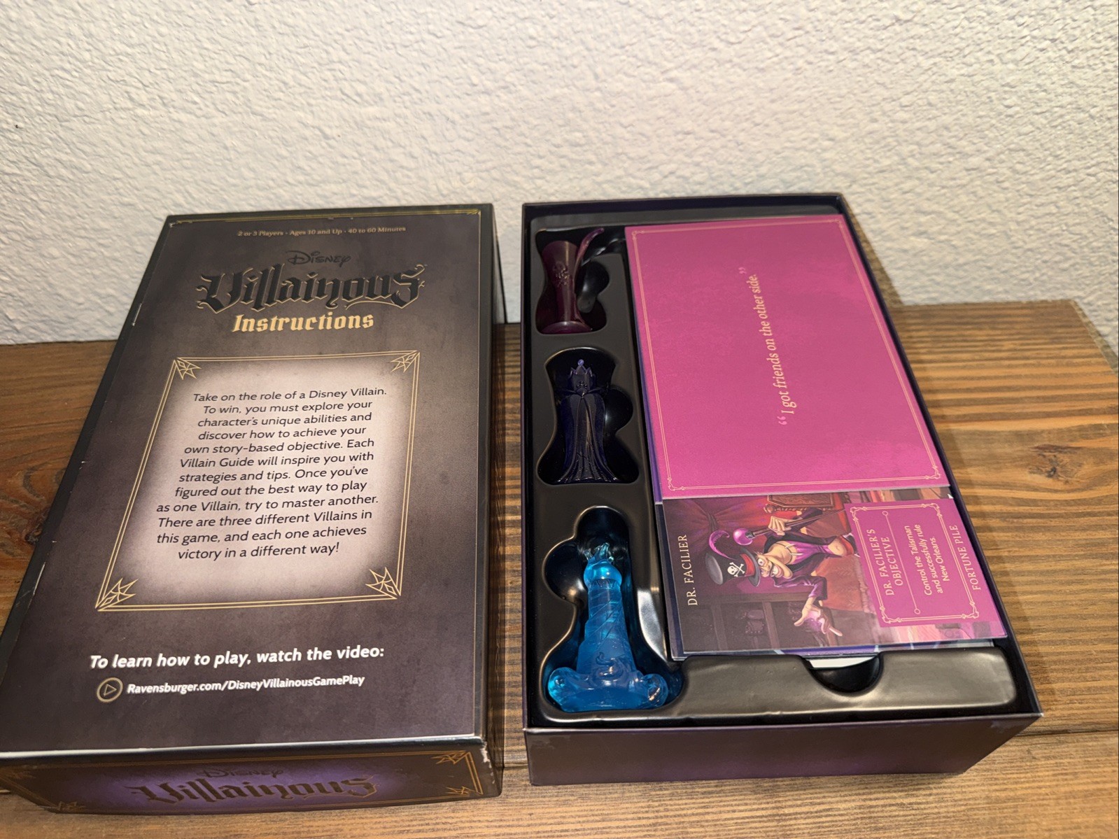 Disney Villainous Wicked to The Core Game Villains Board Game Fantasy Complete