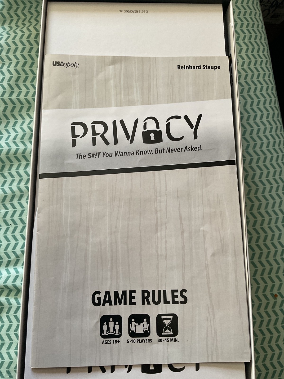 Privacy Adult Party Game Drinking Sexy 18+ Board Game 5-10 Player