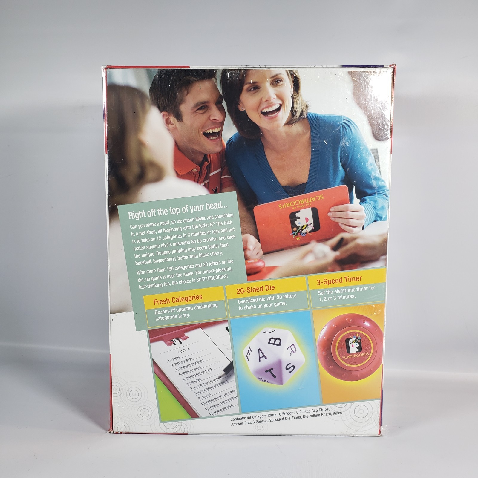 The Game of Scattergories 2009 Parker Brothers Brand New Sealed Complete Hasbro