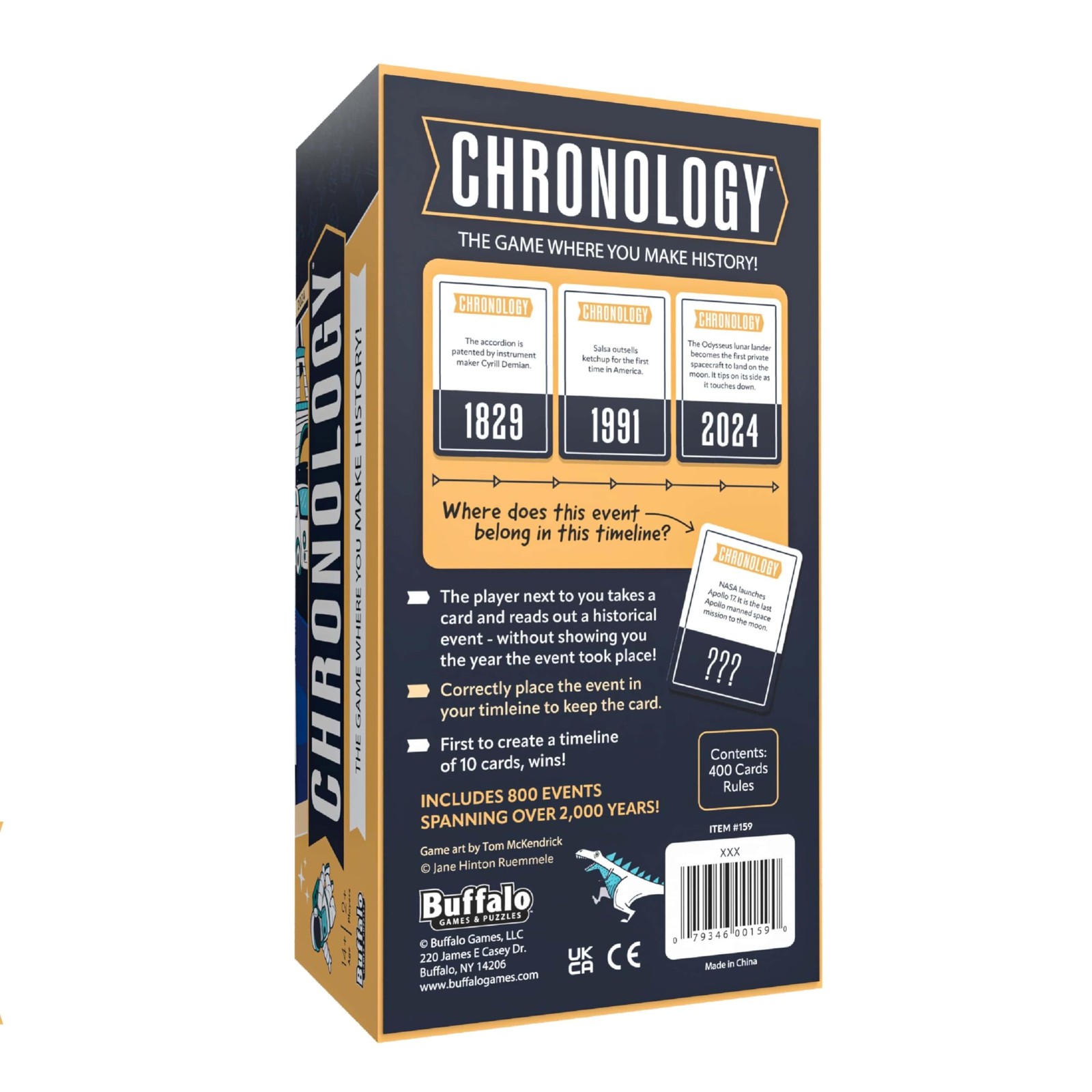 Buffalo Games – Chronology – The Game Where You Make History Standard, Black