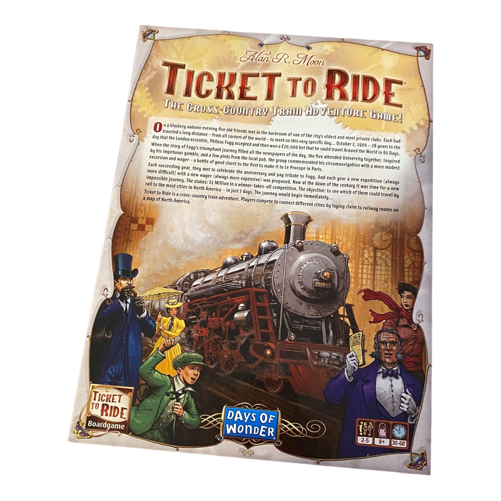 Days of Wonder Ticket To Ride Train Adventure Board Game Alan R. Moon – Complete