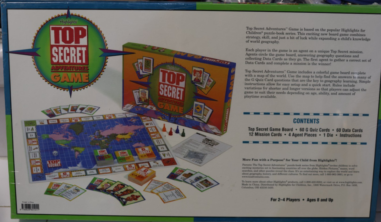 Highlights Top Secret Adventure Board Game NEW IN ORIGINAL WRAPPER