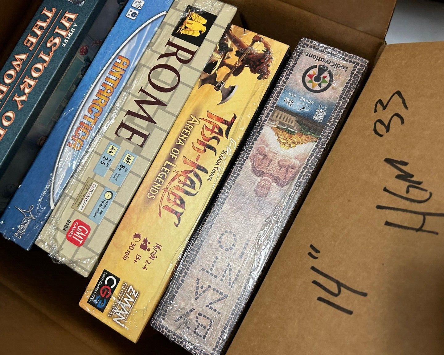 Lot of 5 Board Game Euro Byzantio, Tash Kalar, Rome A Brief History of the World