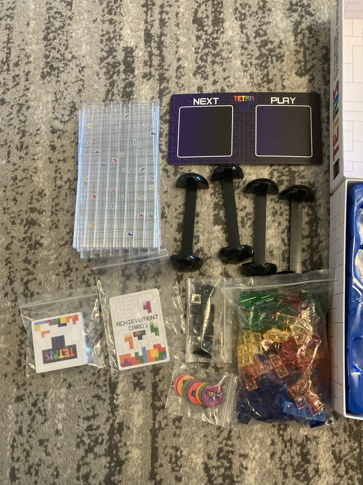 (Choice Of Replacement Parts) Tetris Strategy Game Board game Incomplete