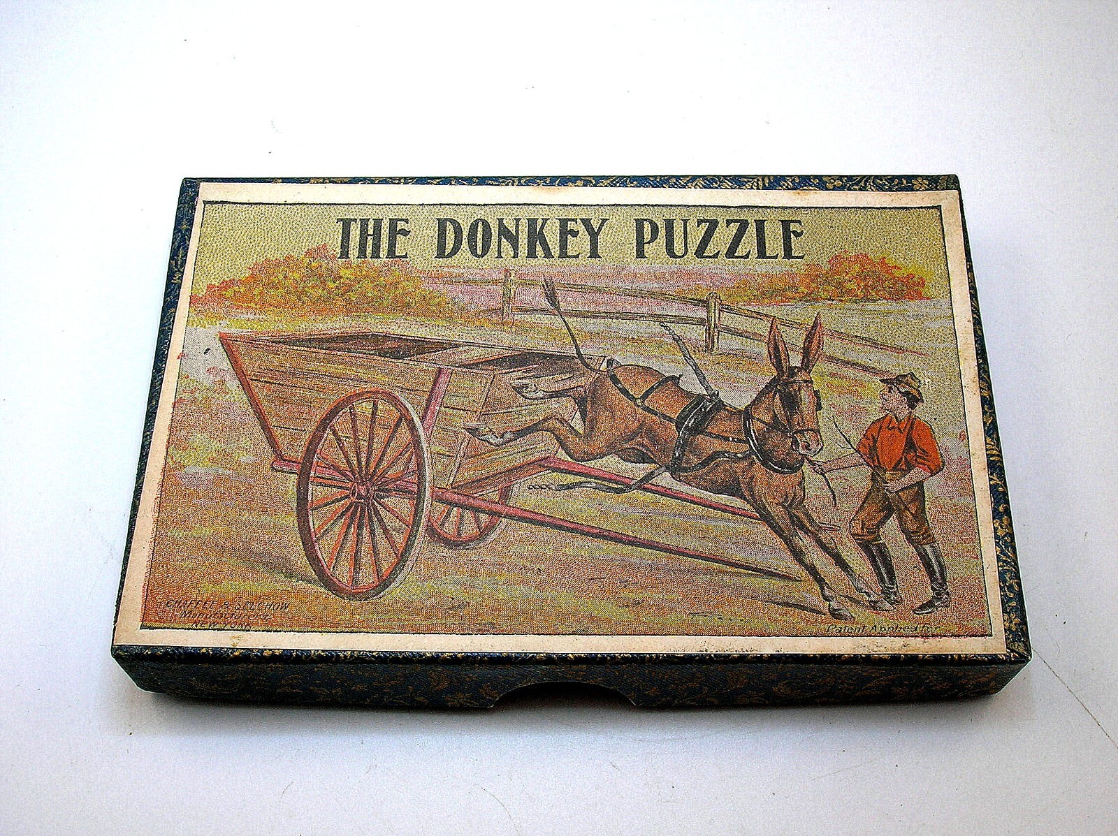 ANTIQUE 1890’S CHAFFEE & SELCHOW, NY “THE DONKEY PUZZLE” GAME – NOS – BEST OFFER