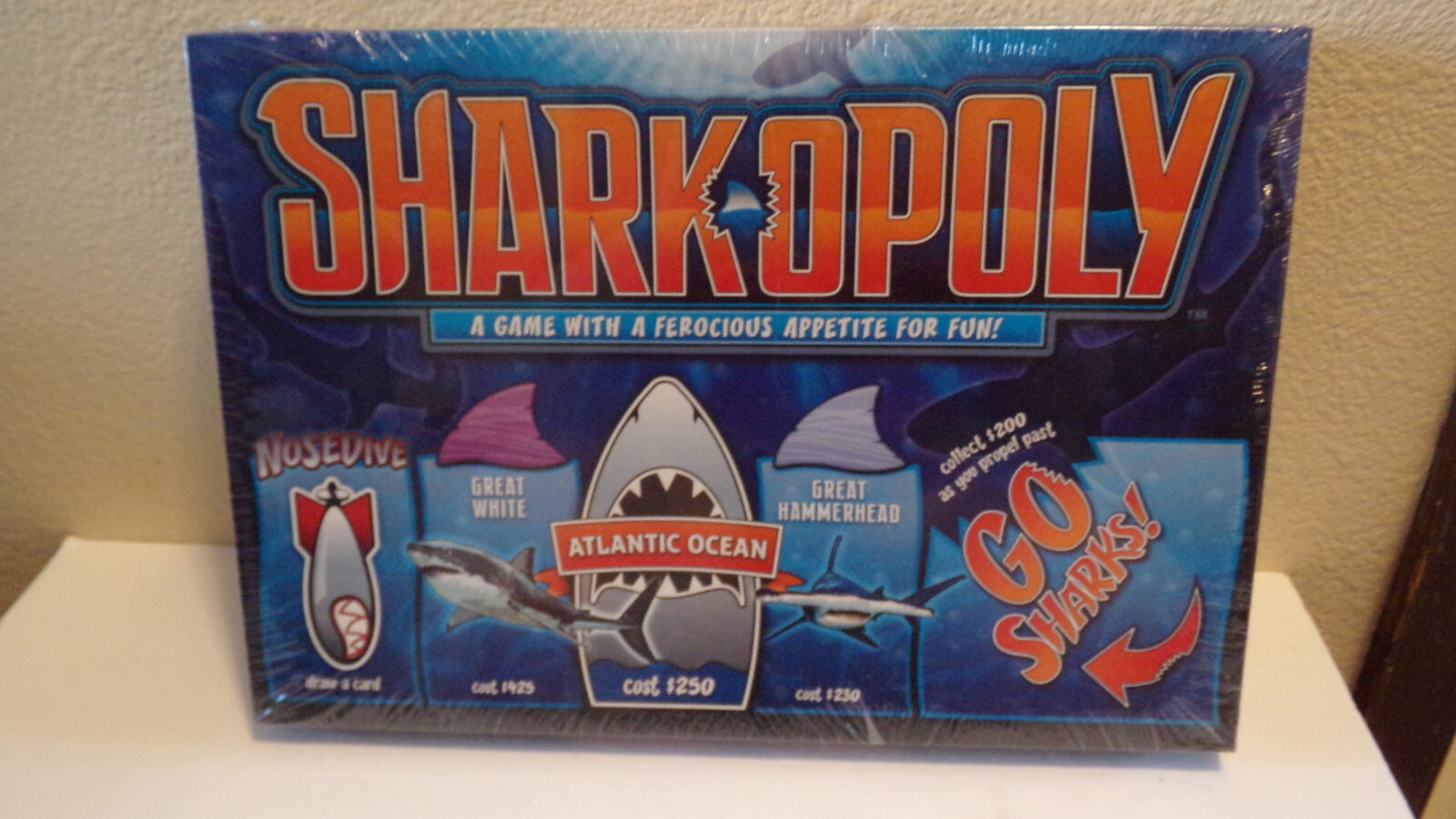 Sharkopoly Board Game Brand New Sealed by Late For The Sky – 2-6 Players! FUN!