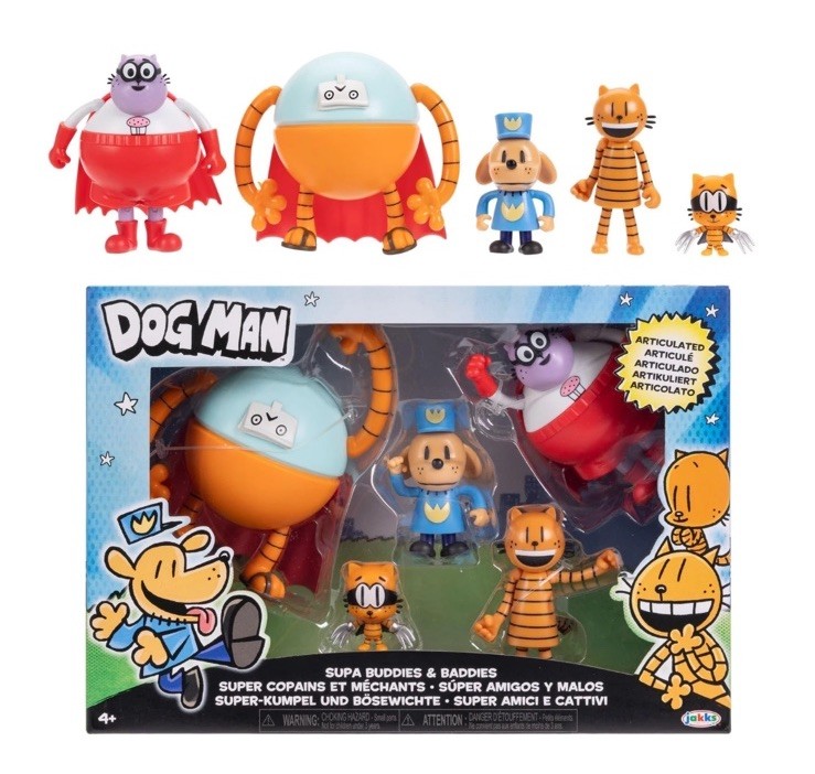 Dog Man 2.5 Scale Action Figures Multipack Wave 4 Jakks Inch Supa Buddies Part
