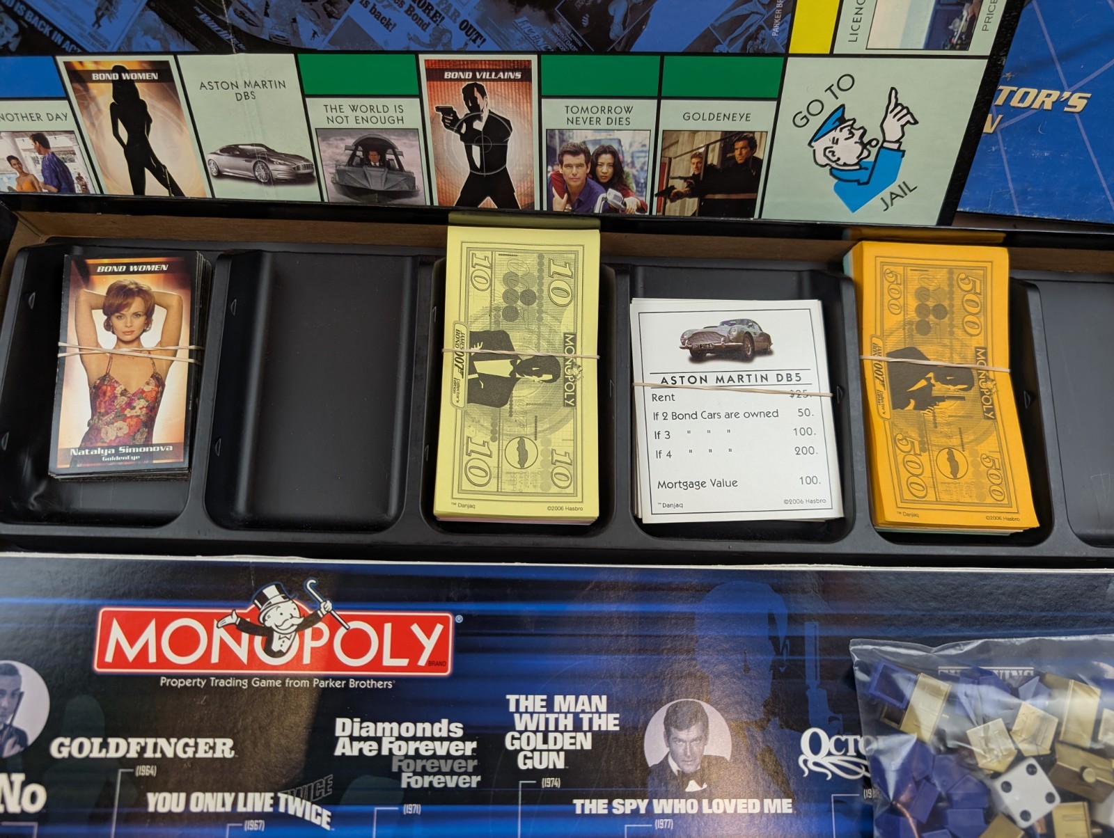 James Bond 007 Collector’s Edition Monopoly Board Game 2006 missing instructions