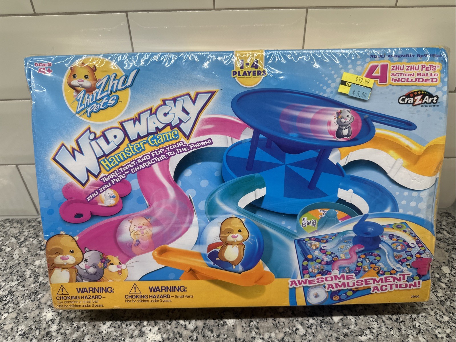 Zhu Zhu Pets 2010 Wild Wacky Hamster Board Game Craz-Z-Art – Near COMPLETE RARE