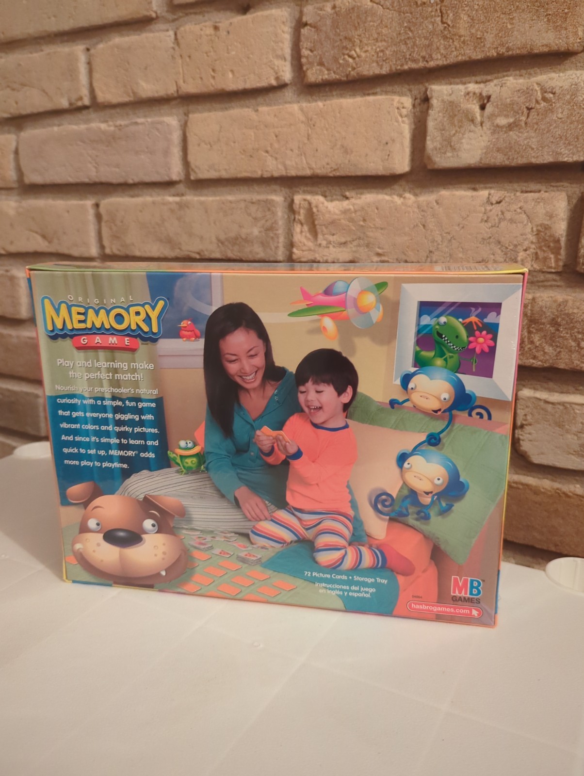 Milton Bradley Hasbro Original Memory Game Preschool 3+ 2007 BRAND NEW SEALED