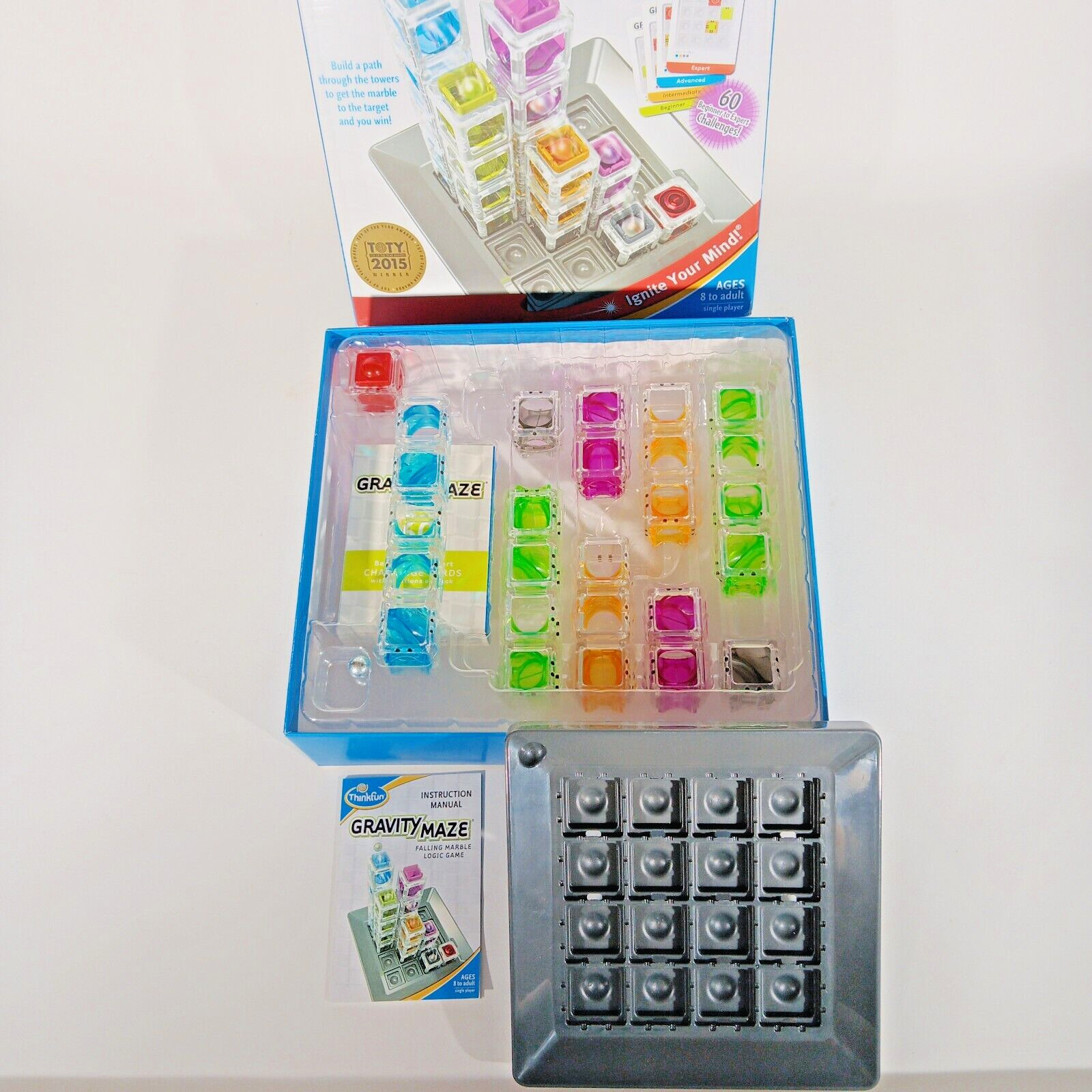 ThinkFun Gravity Maze Marble Logic Game – Complete & Excellent Condition