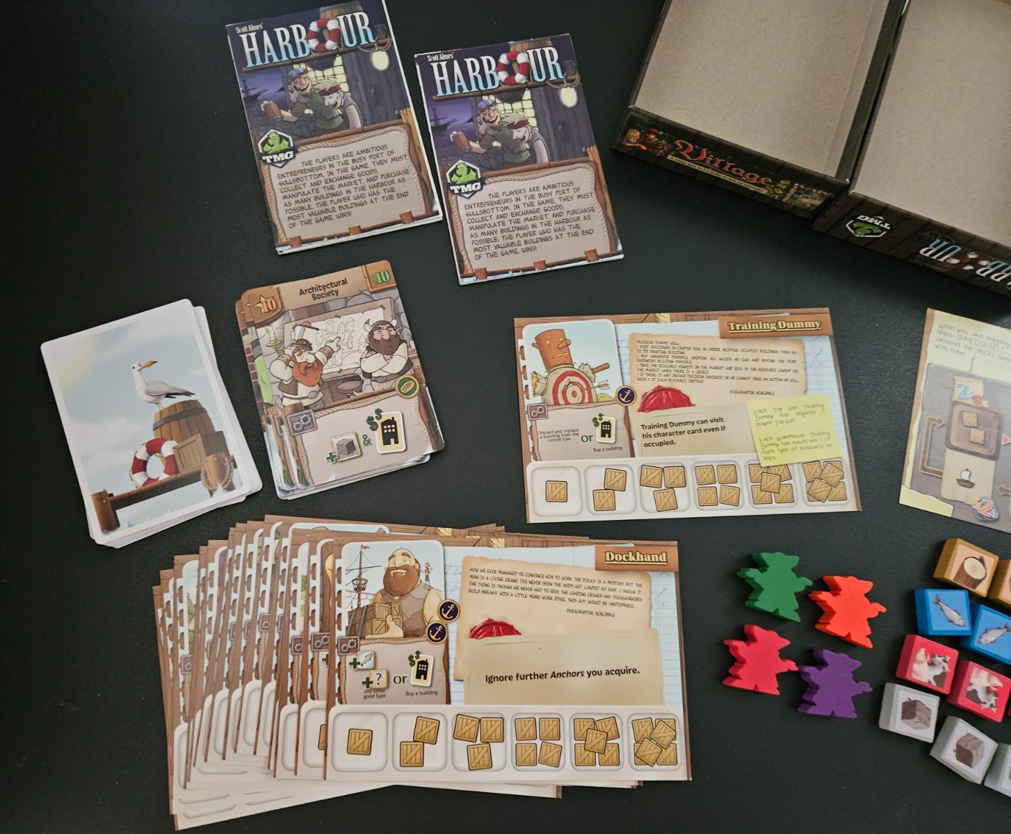 Harbour Board Game Scott Almes Tasty Minstrel Games TMG 1-4 Players Complete