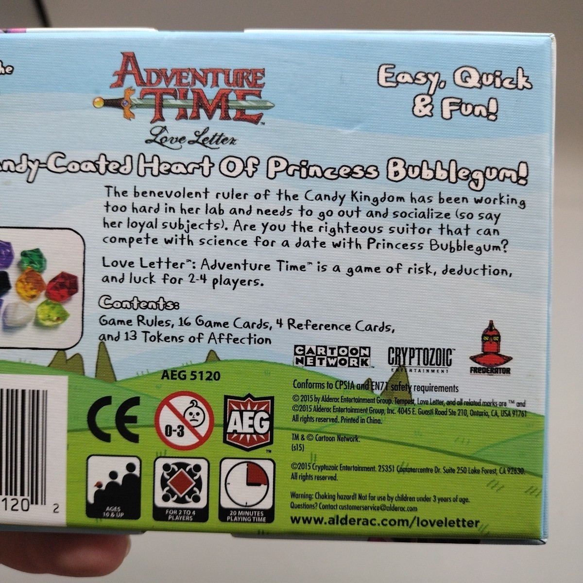 Love Letter Adventure Time Boxed Edition Complete Steve Jackson OOP Sealed Cards