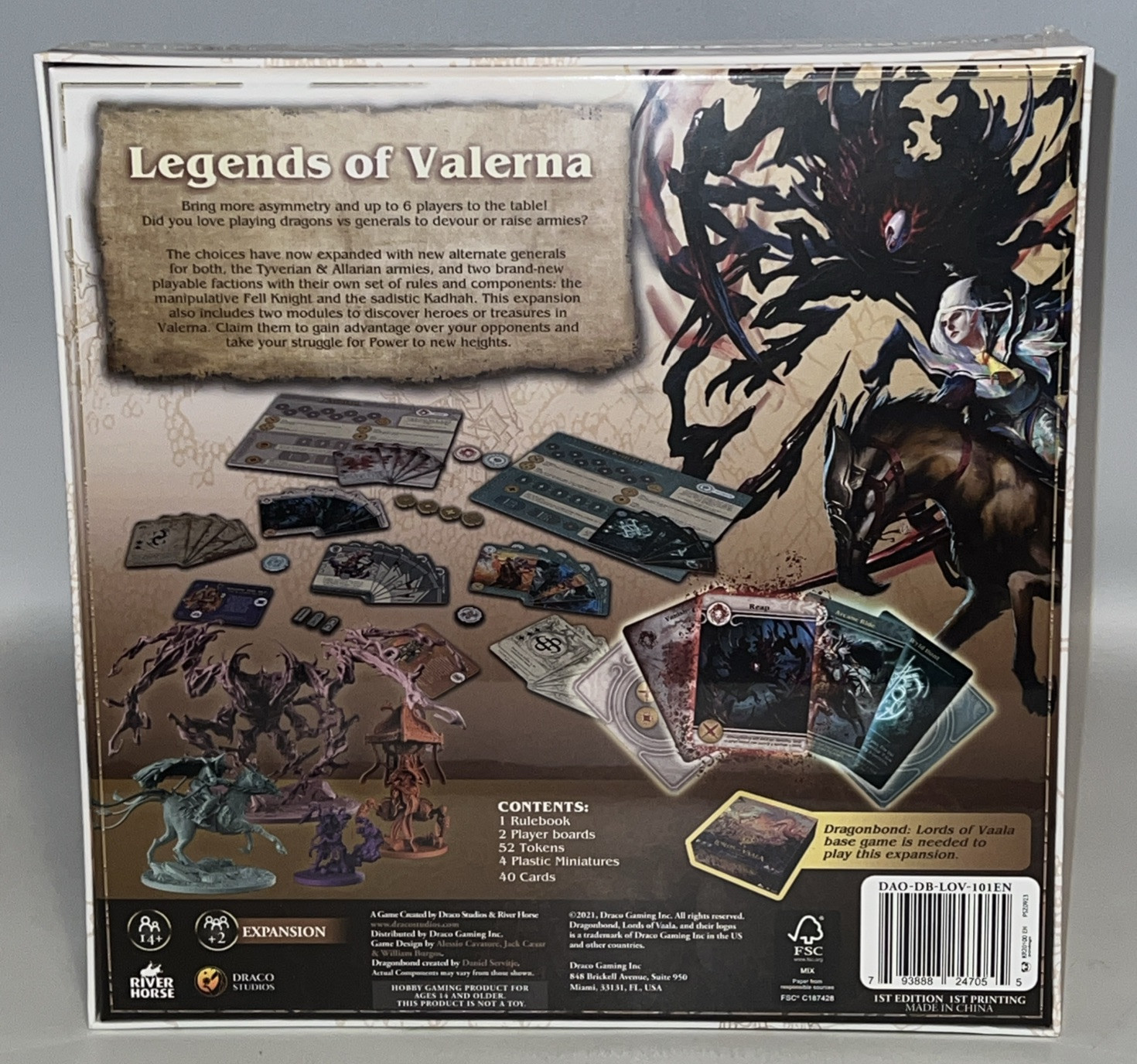 Draco Studios Dragonbond – Lords of Vaala With 3 Expansion – New/Sealed