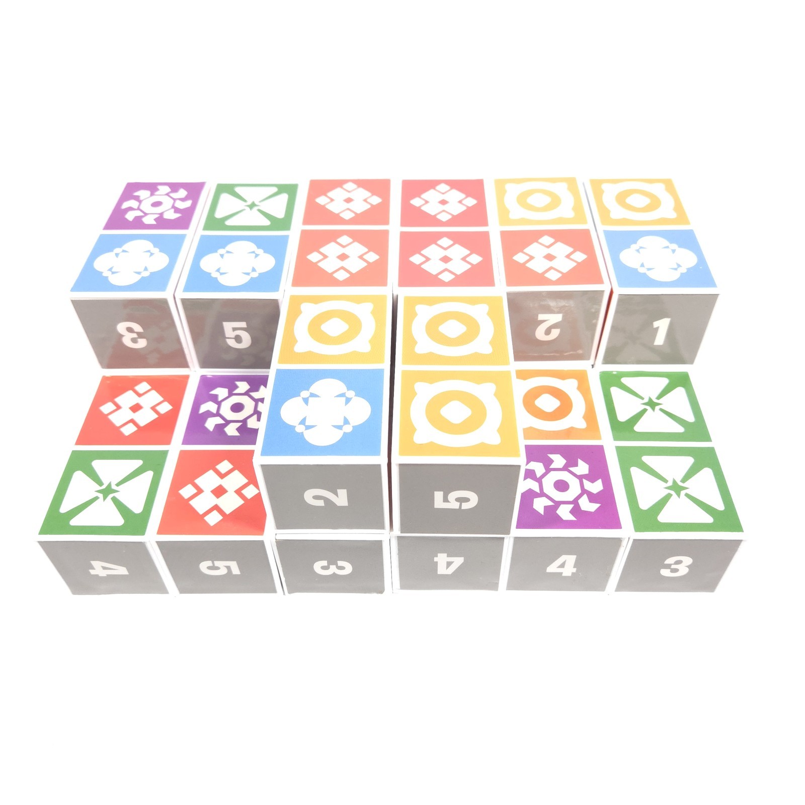 The Uzzle Base Game + Expansion 1 Complete Puzzle Blocks Cards Brain Game