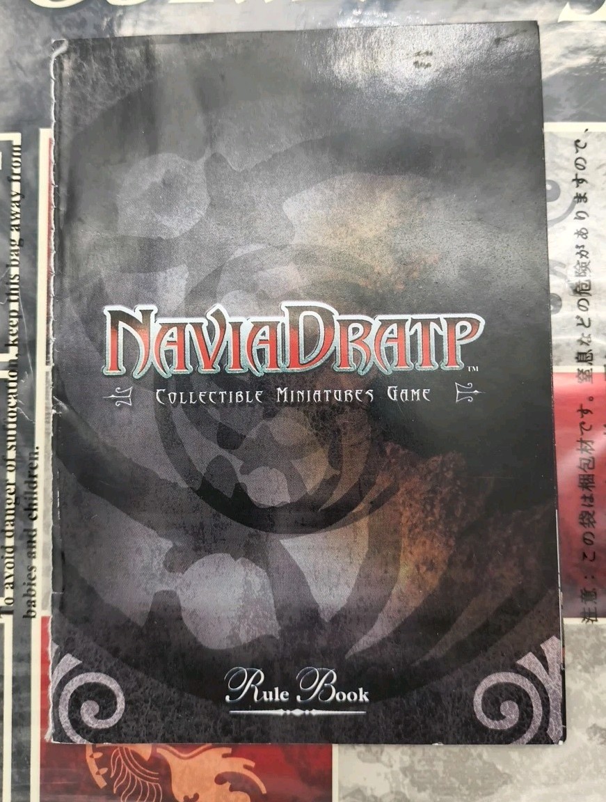 2004 Bandai 1st ED Navia Dratp Collectible Minatures Board Game Starter Set 1