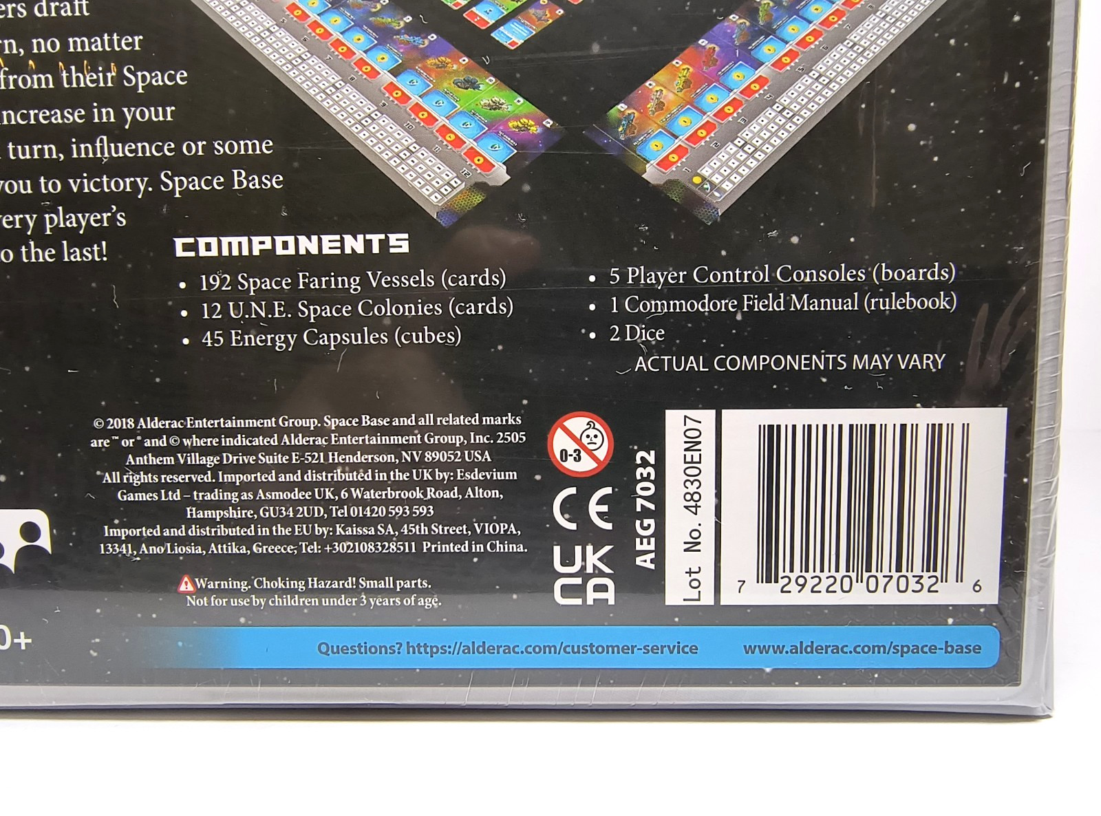 Space Base Dice Board Game by AEG Intergalatic Fleet & John D Clair NEW SEALED