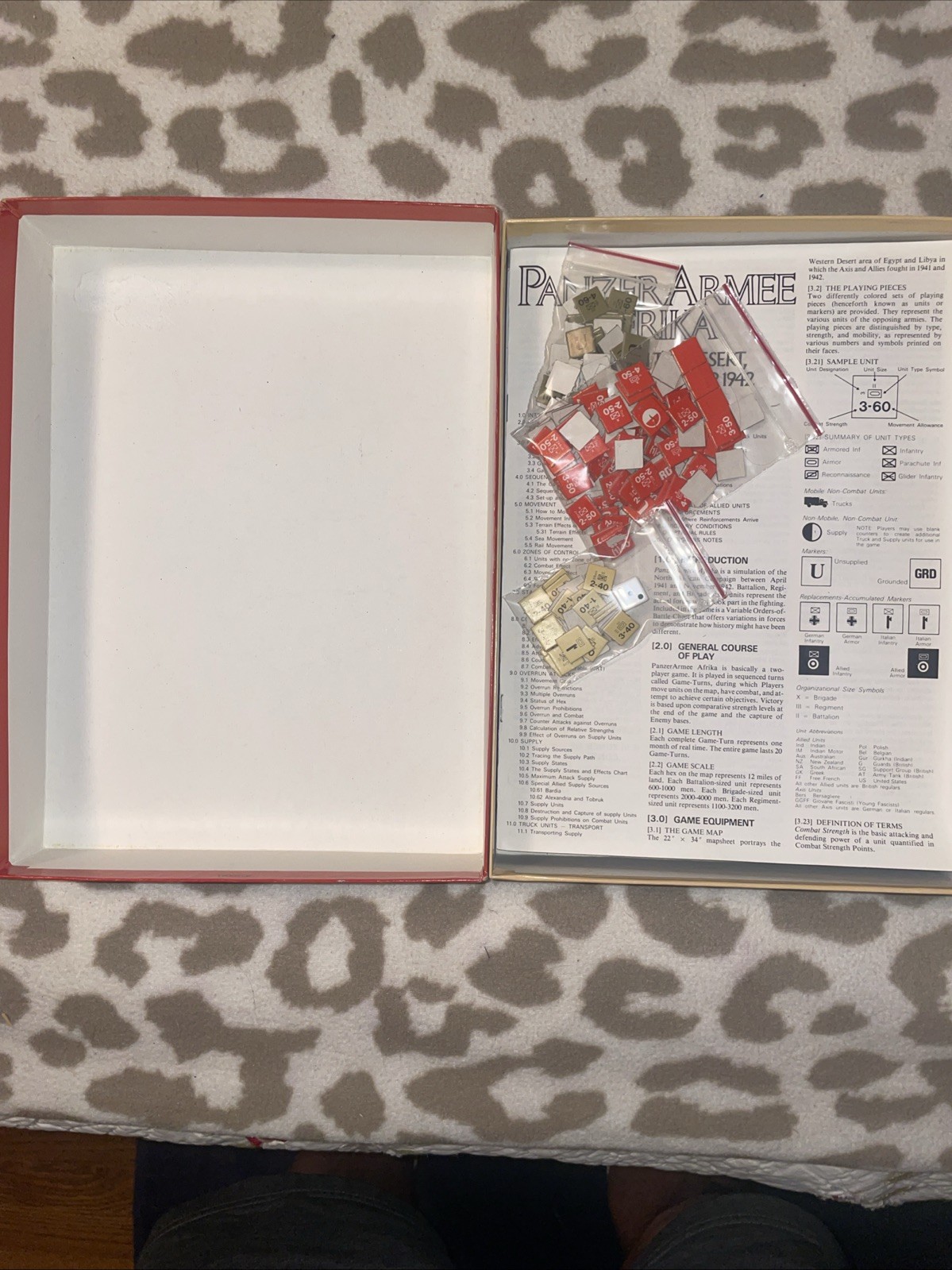 Avalon Hill Wargame Lot. Five Classic Games. Punched. Excellent Condition Rare