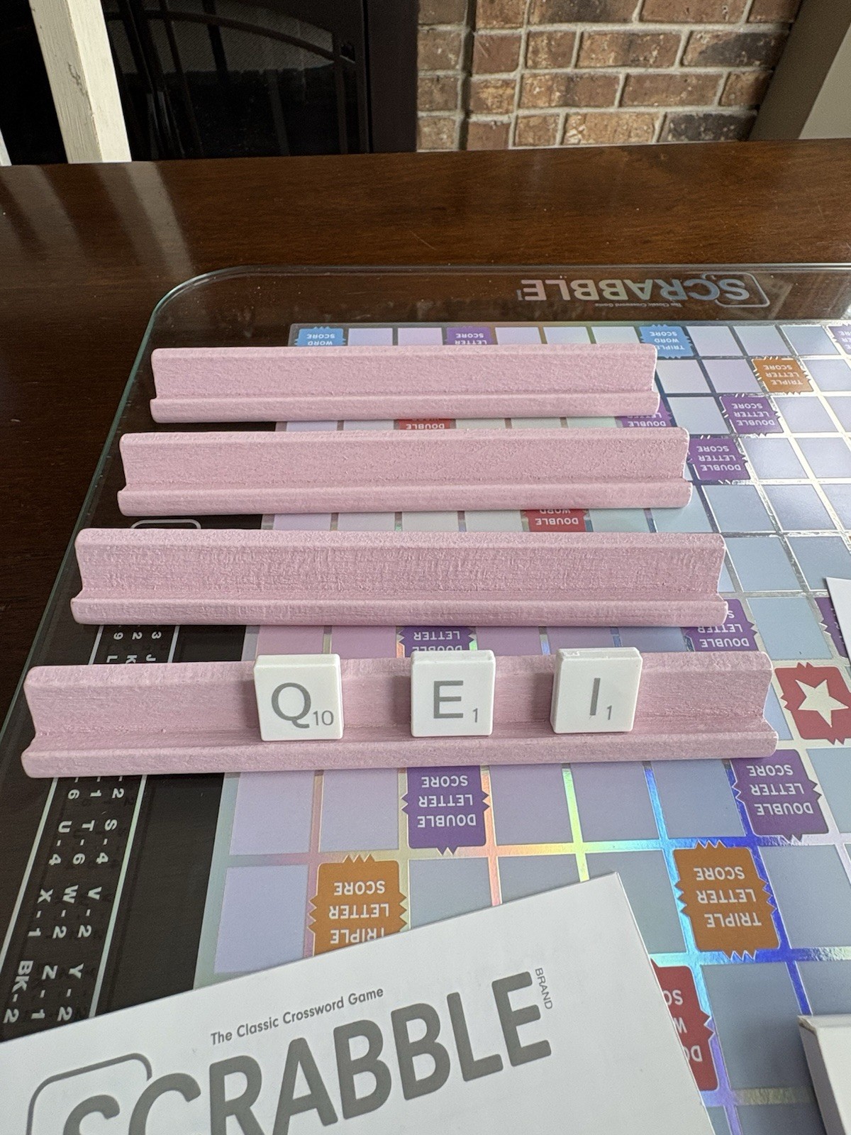 Scrabble AURA Edition Glass Turntable W.S. Game Company Boardgame Box Complete