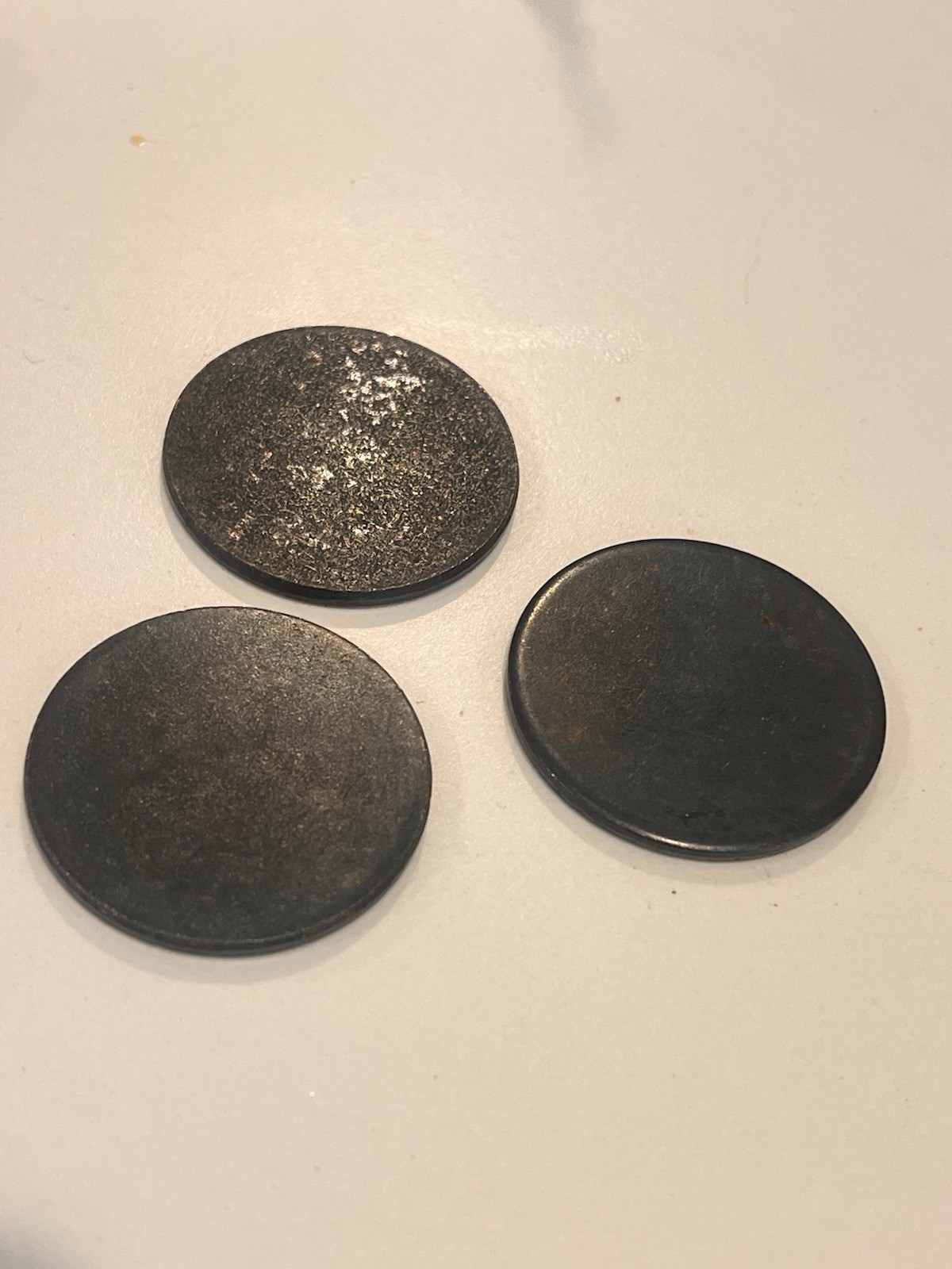 Vtg POGS HEAVY METAL POISON POG SLAMMERS SET OF 3 Skull Metal Lot 90s