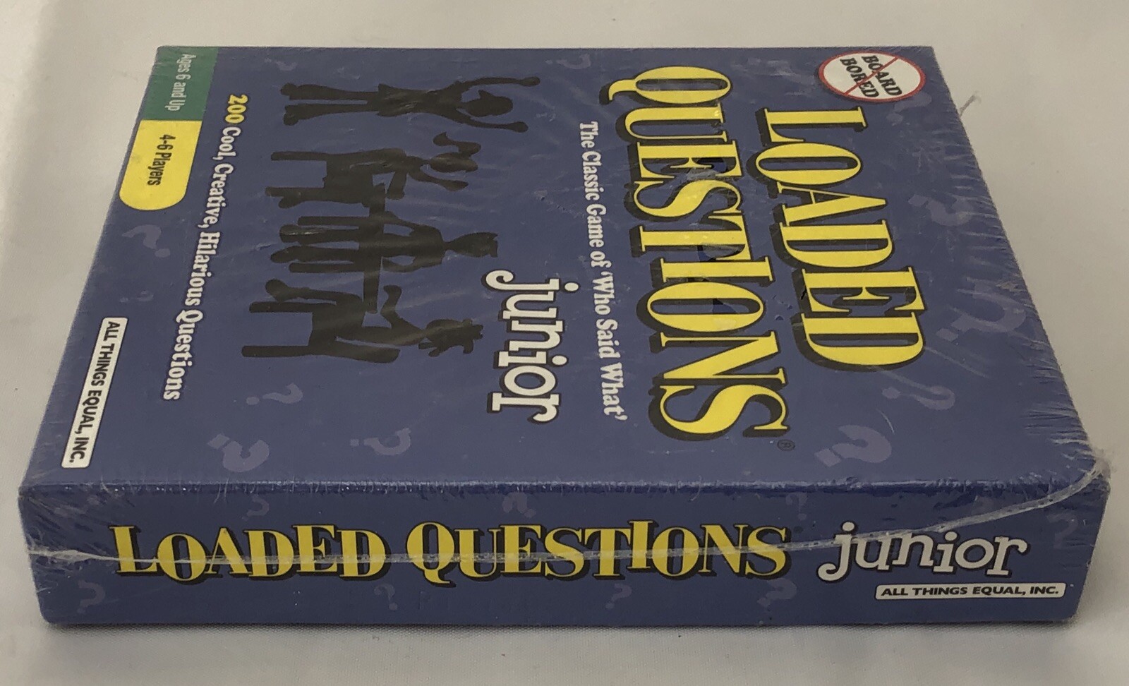 Loaded Questions Junior Card Game Blue No Board Who Said What NEW
