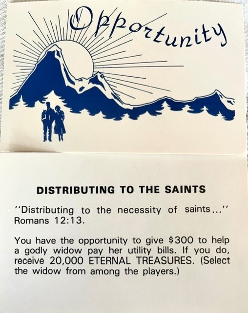 THE RICHEST CHRISTIAN Board Game, 1986 Family, Money, Education, Generosity