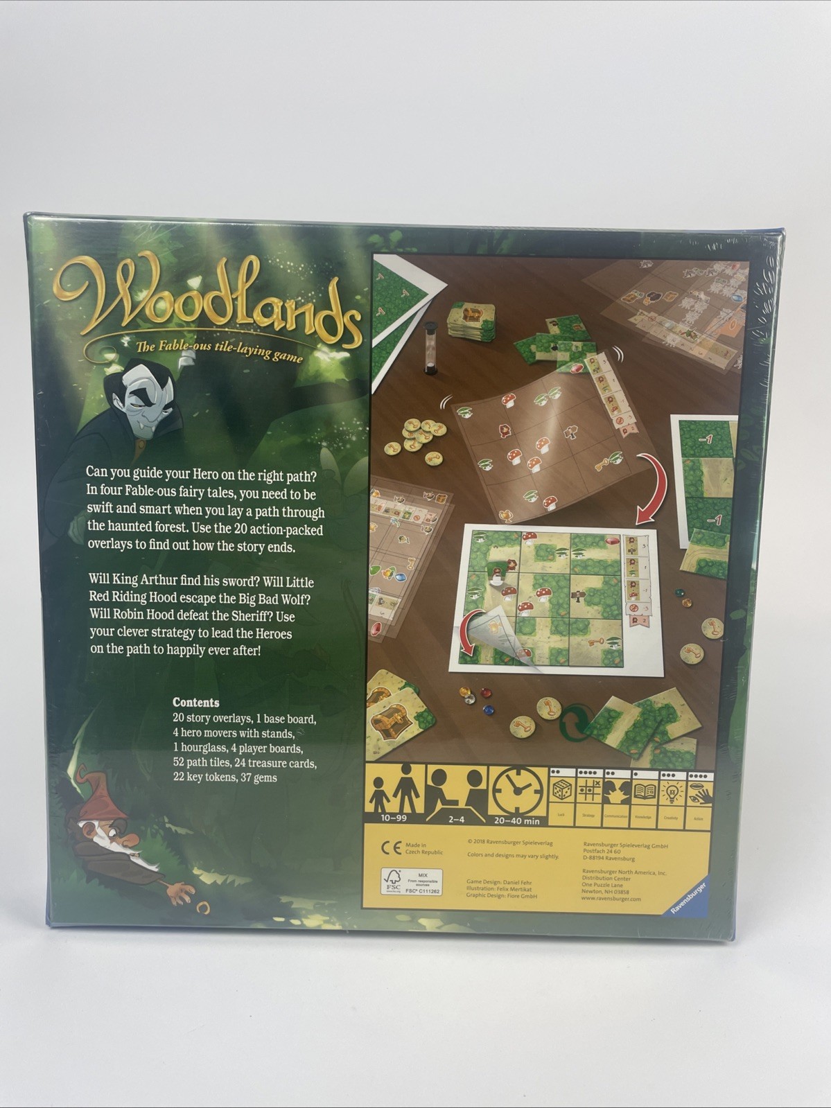 Woodlands The Fable-ous Tile Laying Game by Ravensburger. New & Sealed. 2018.