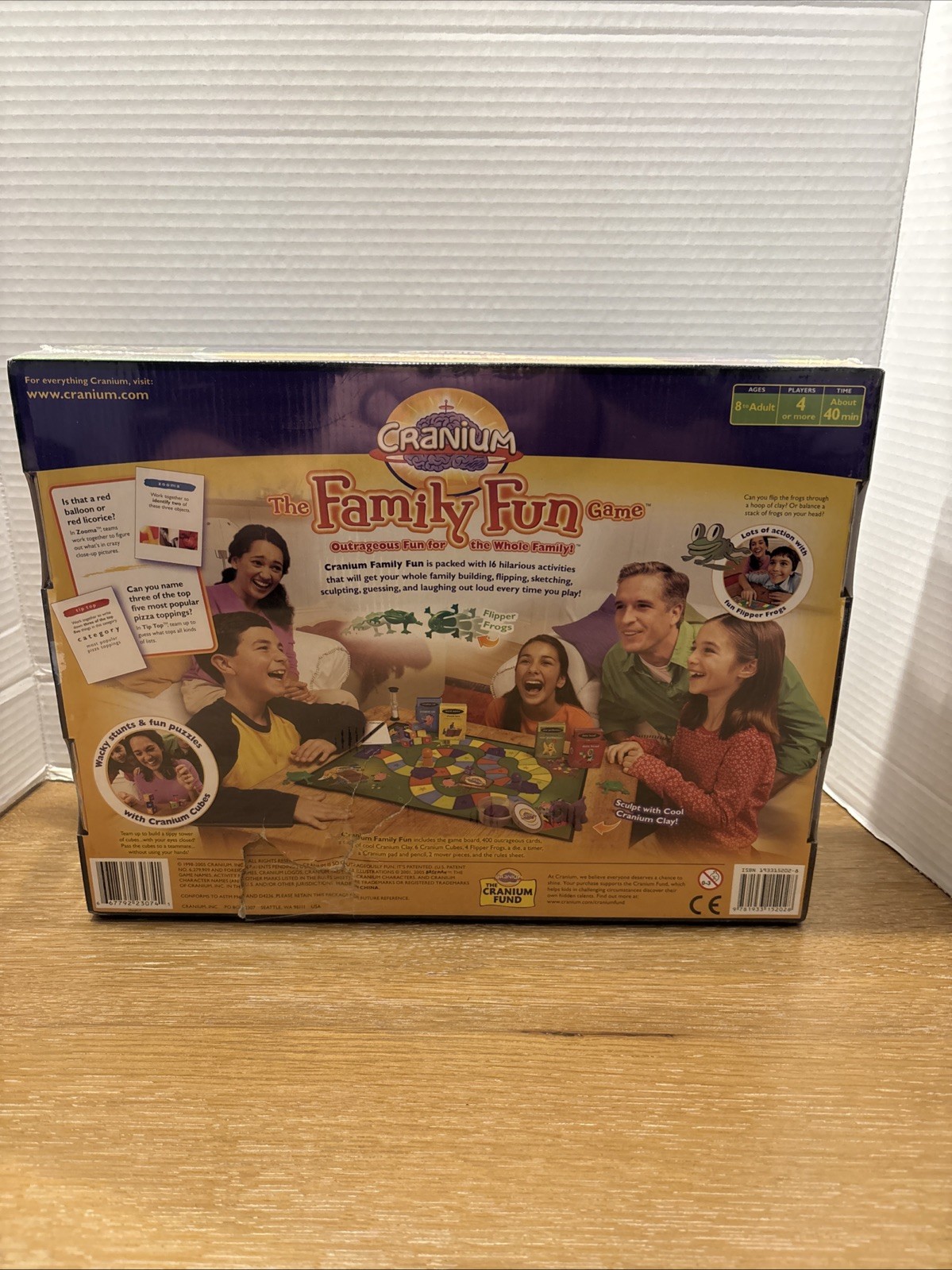 Cranium The Family Fun Game New Factory Sealed Board Game Box Damaged See Pic