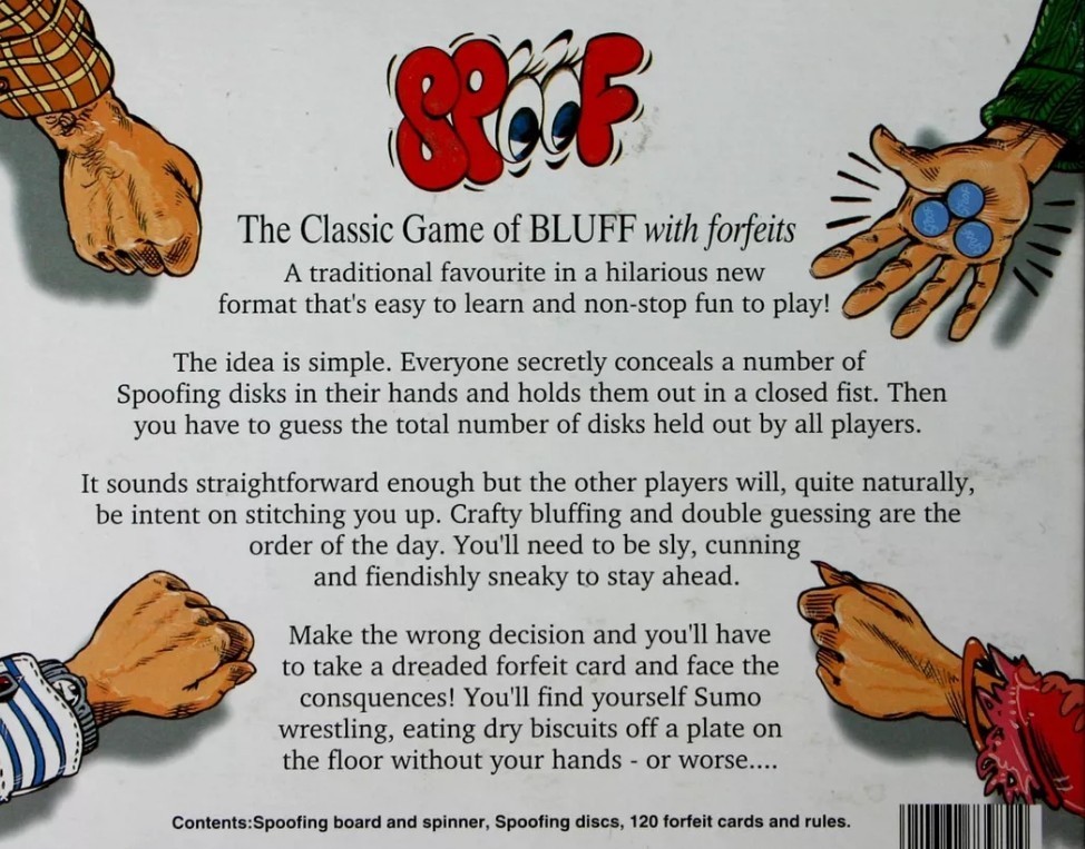 SPOOF The Hilarious One Word Bluffing Game, Factory Sealed NEW