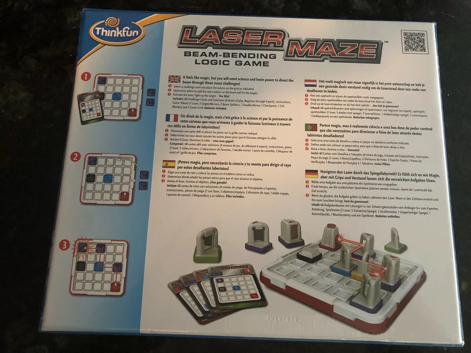 Lazer Maze Beam Bending Logic Game Ignite Your Mind By Thinkfun New