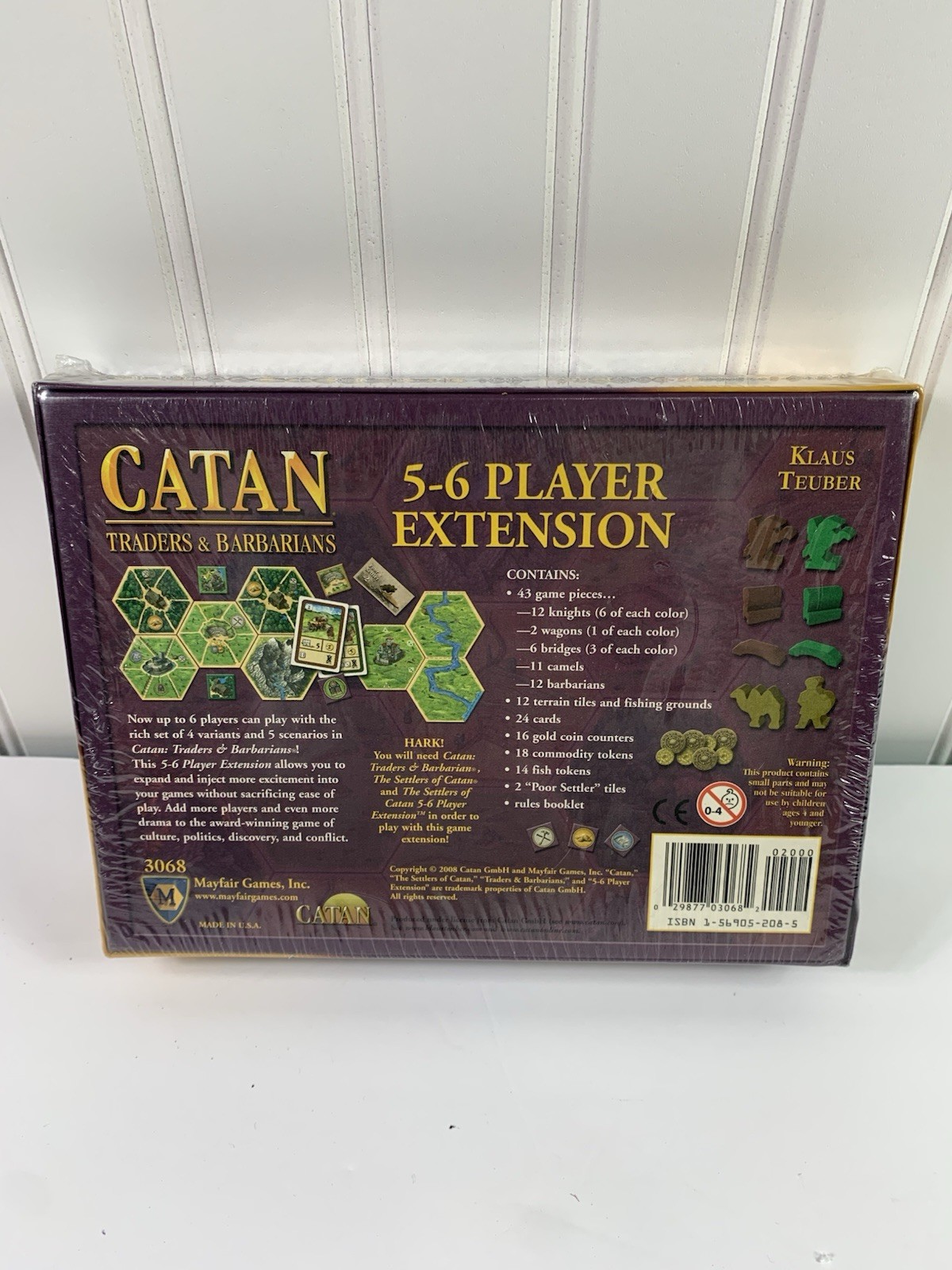 Traders & Barbarians Catan Expansion 3068 5-6 Players Extension New Sealed