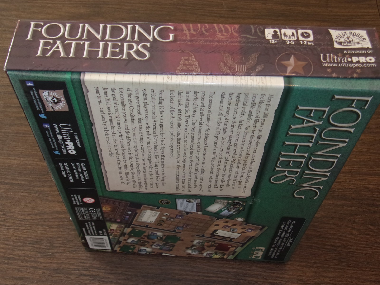 2015 Founding Fathers 2nd Edition Statesmanship Board Game Jolly Roger’s Games