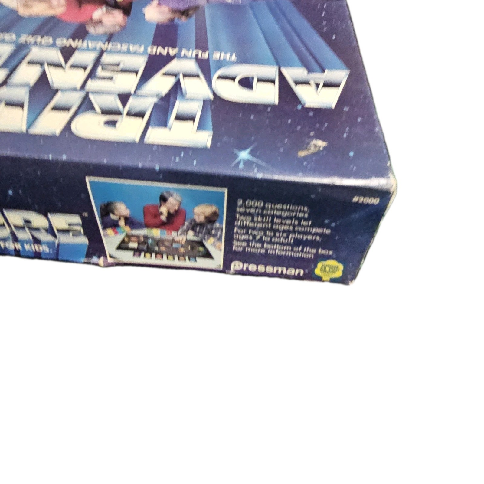 Trivia Adventure Quiz Game Pressman 1Q 2000 7 And Up 1980s Board Game Complete