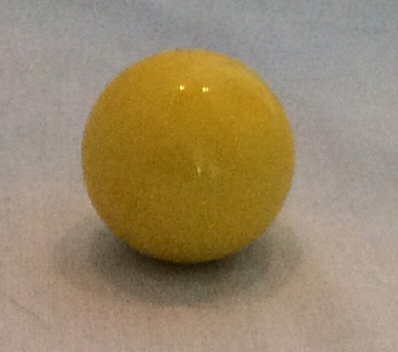 10 pack Mega Marbles Opaque Yellow 18mm or 3/4″ Marbles