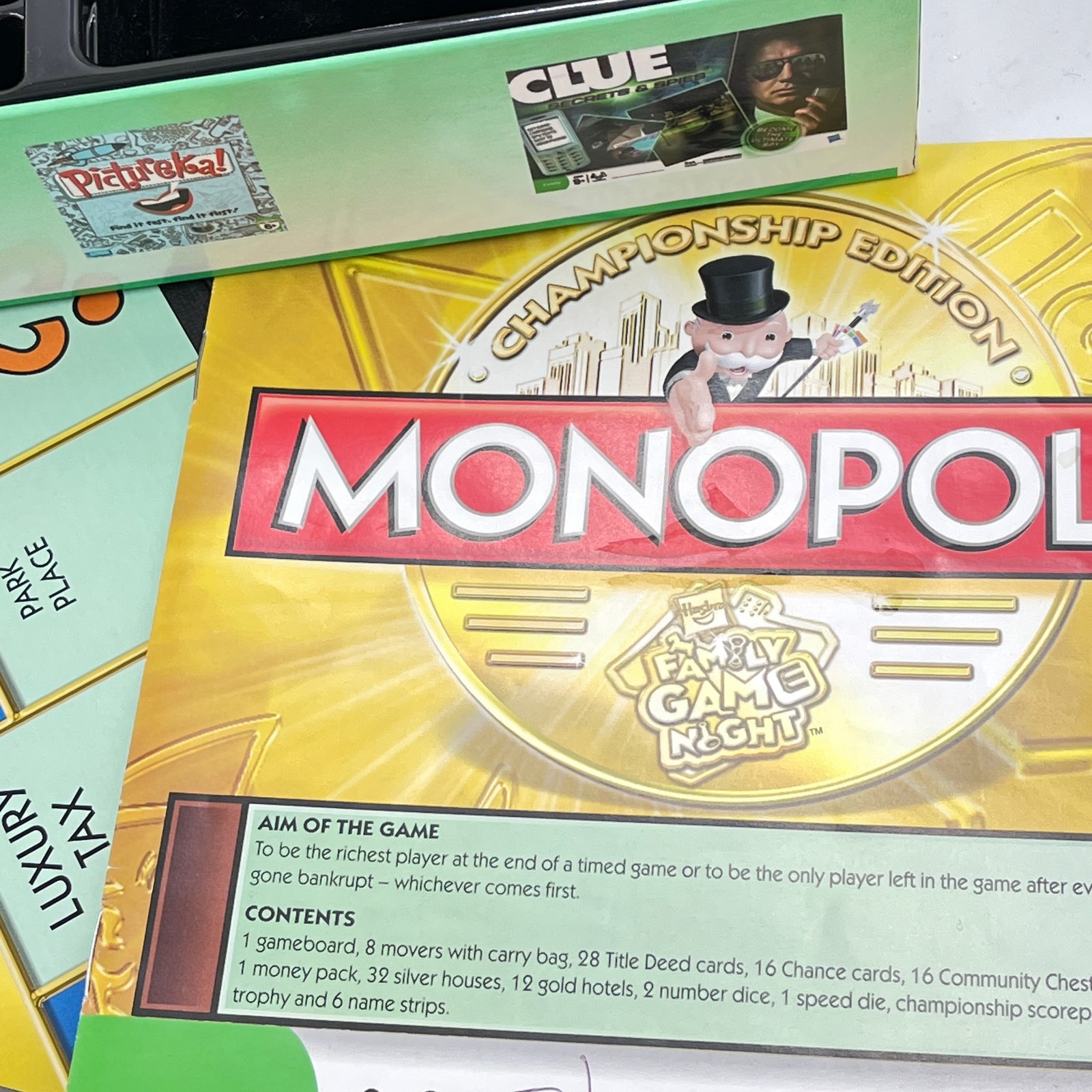 Parker Brothers Hasbro Monopoly Championship Edition Board Game – 2009