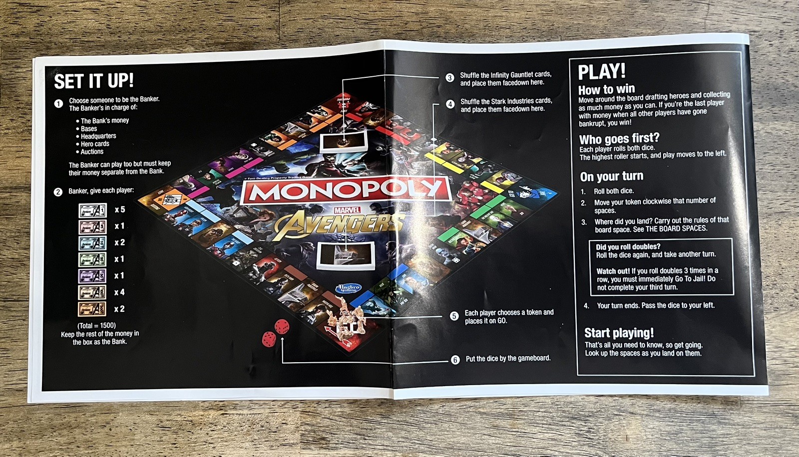 Monopoly Marvel Avengers COMPLETE Hasbro Gaming 2018 MCU The First Ten Years