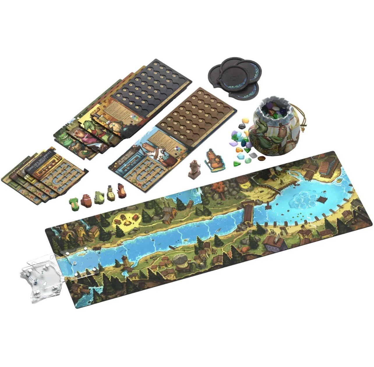 River Valley Glassworks – Tile Placement Woodland Animal Board Game NIB