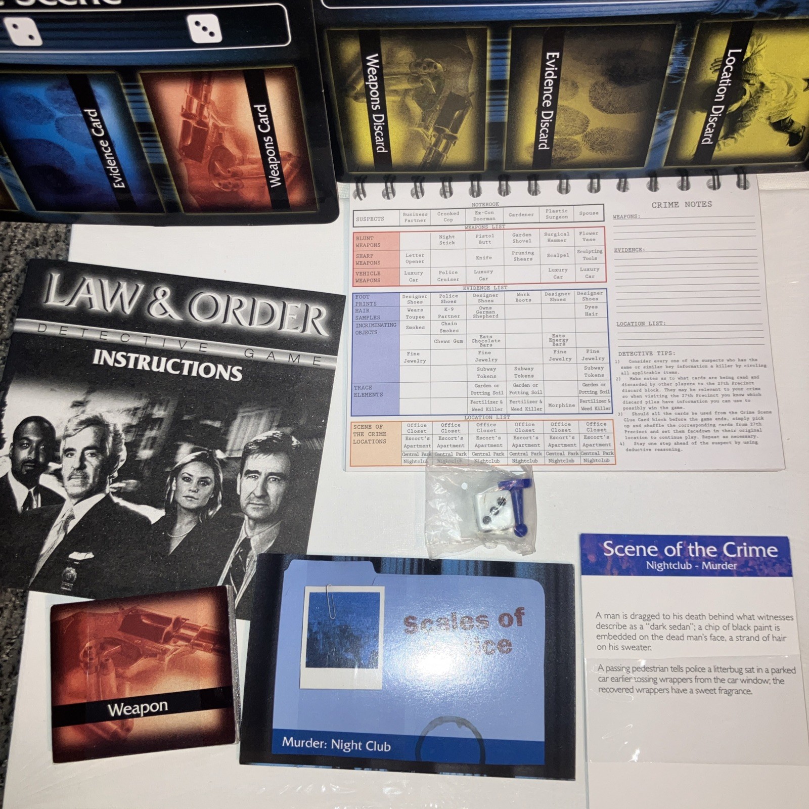 Law & Order Detective Board Game 4 Player Game New! Fun For Fans!