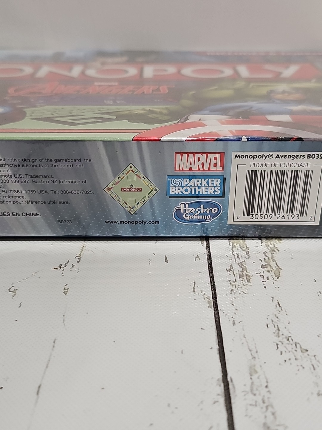 Monopoly Marvel Avengers Edition Board Game Hasbro New Open Box Sealed Parts