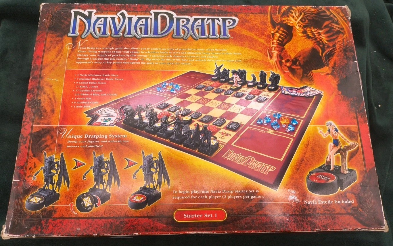 2004 Bandai 1st ED Navia Dratp Collectible Minatures Board Game Starter Set 1