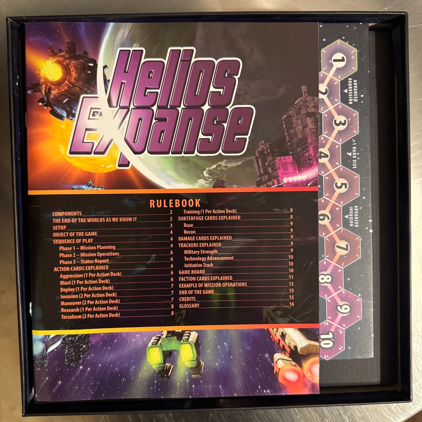 Helios Expanse 4x Strategy Space Board Game by Greenbrier Games – Complete