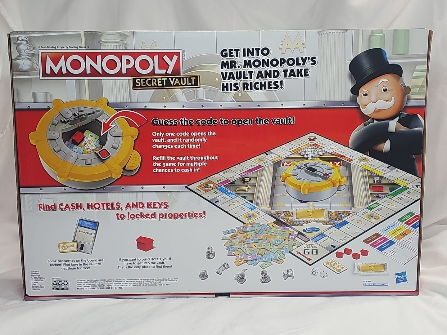 MONOPOLY Secret Vault Board Game Hasbro NEW IN BOX SEALED