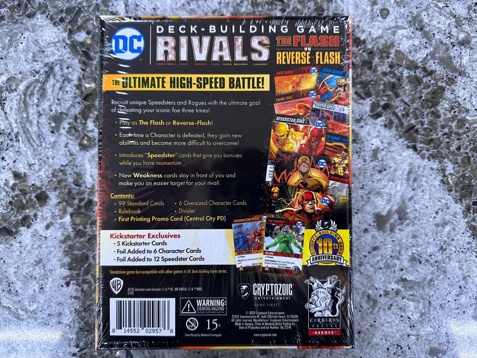 DC Comics Deck Building Game Injustice Rivals Kickstarter Exclusives KS BOARD