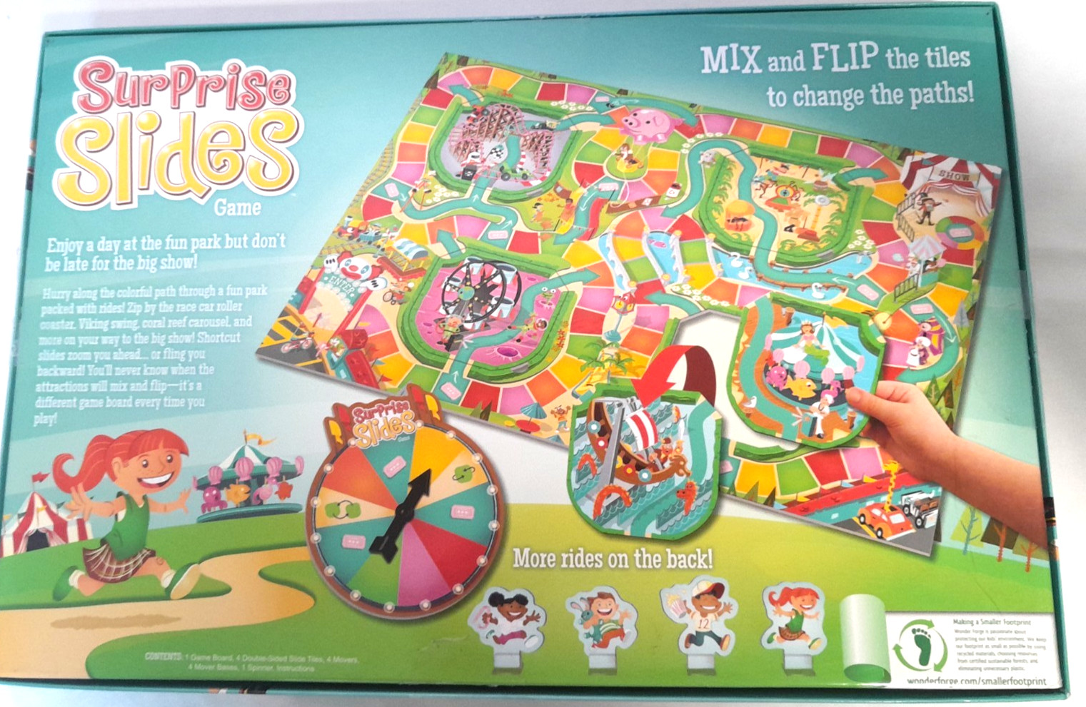 Wonder Forge Surprise Slides Fun Park Board Game Complete 2016