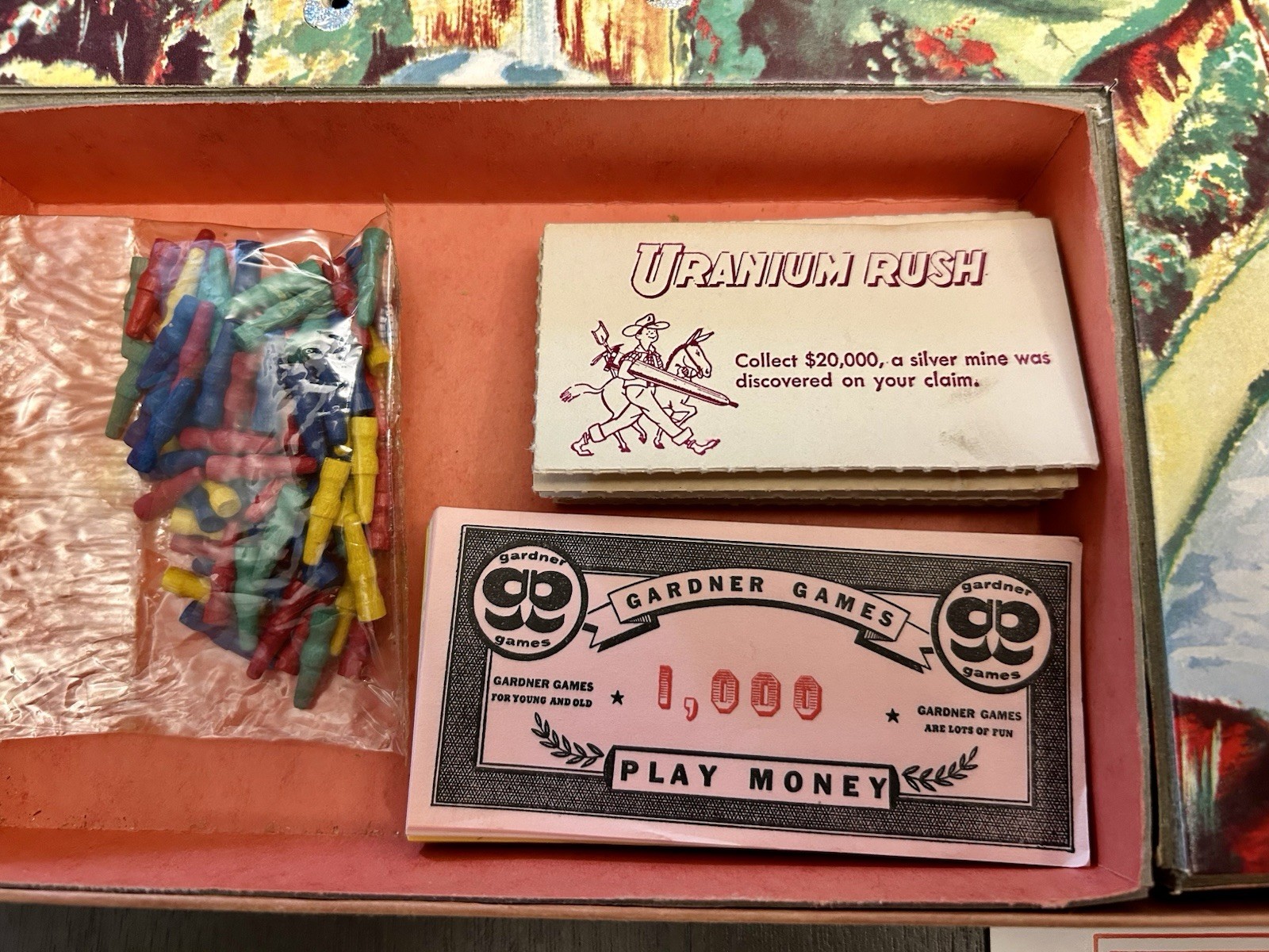 Unused Uranium Rush Board Game Rare In Any Condition!