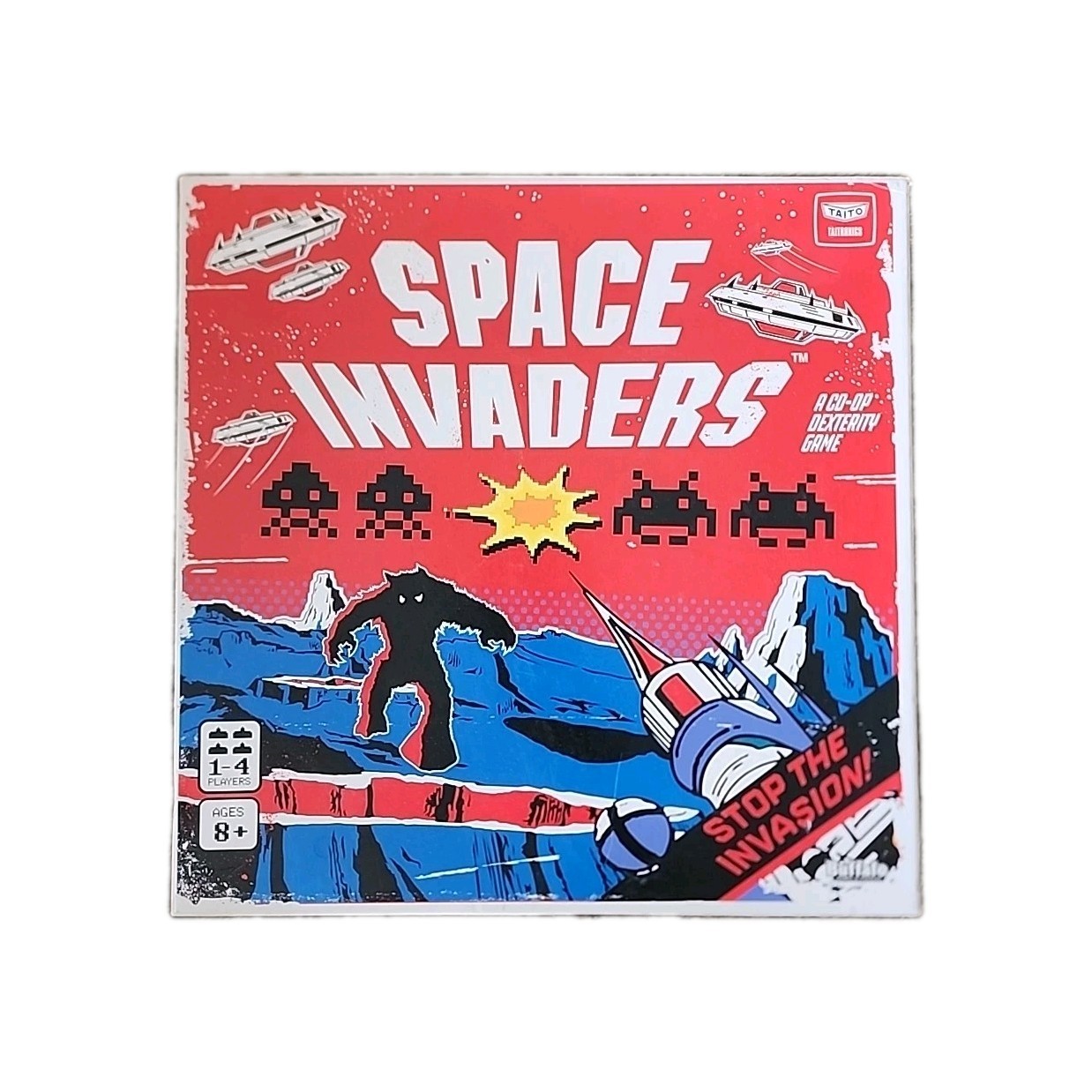 Space Invaders Buffalo Games Cooperative Dexterity Board Game 1-4 Multiplayer
