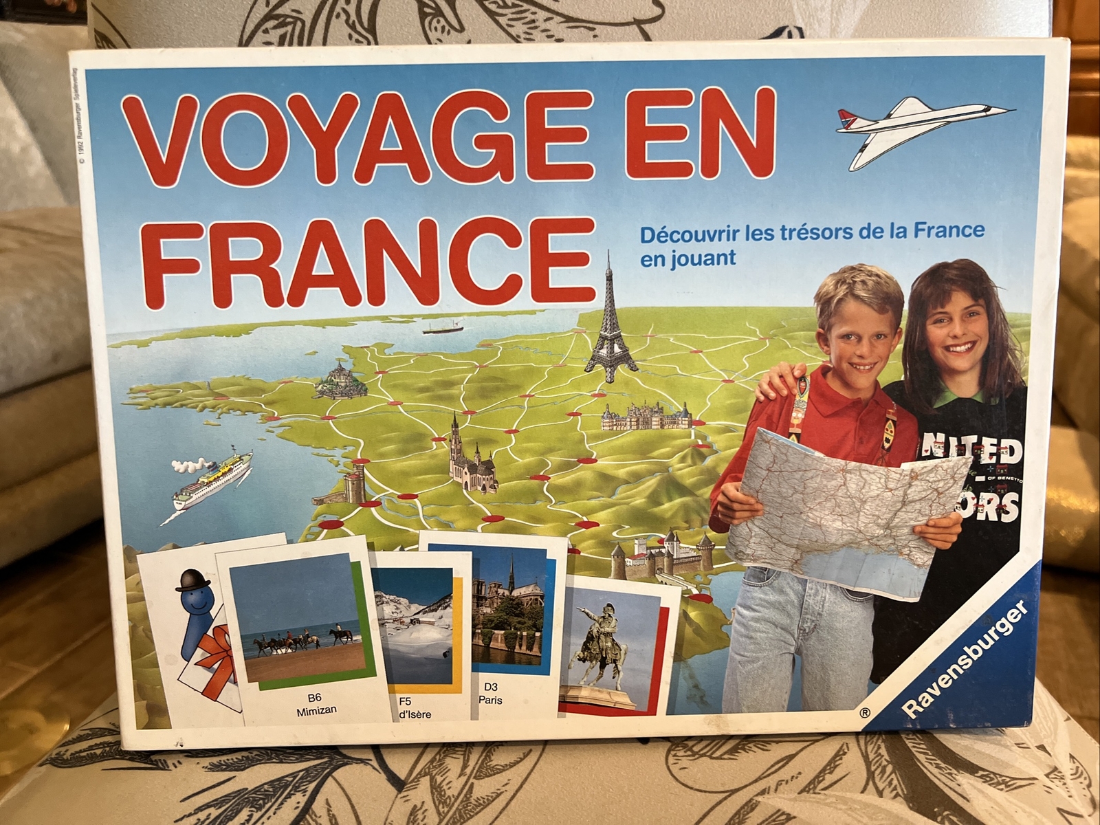 Voyage en France board game USED complete Ravensburger