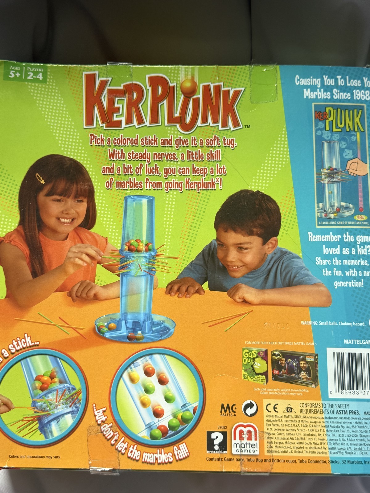 KerPlunk Classic Family Dexterity Game by Mattel Ages 5+ 2-4 Players New Sealed