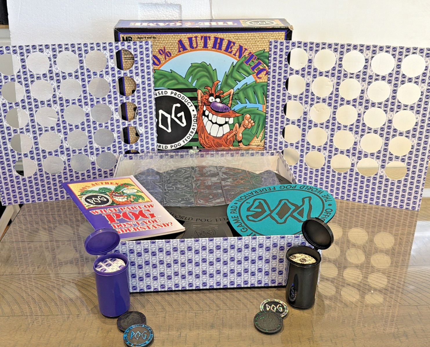 Vintage POG The Game World POG Federation Milton Bradley Boxed Set 1994 millenia