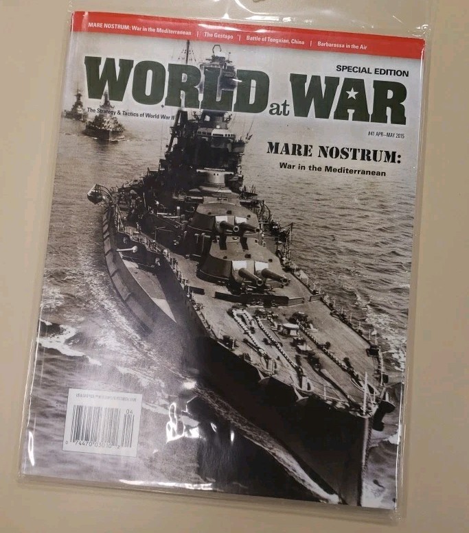 World at War #41 – Mare Nostrum | Magazine & Game {UNPUNCHED_COMPLETE} RARE